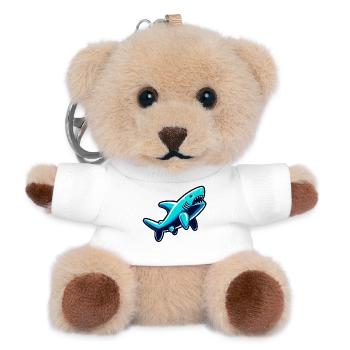 Hai - Teddy Schlüsselanhänger - Weiß - Vorne