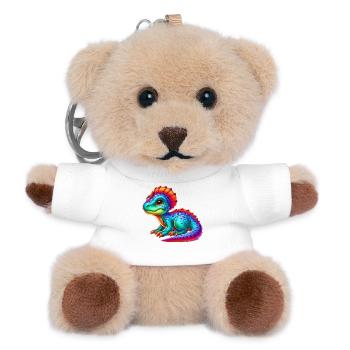 Dinosaur - Teddy Keyring - white - Front