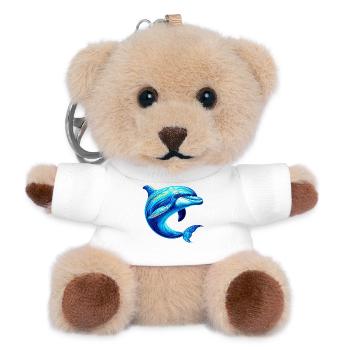 Delfin - Teddy Schlüsselanhänger - Weiß - Vorne