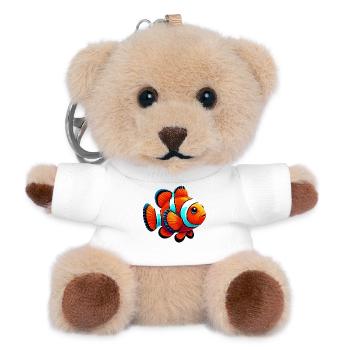 Clownfisch - Teddy Schlüsselanhänger - Weiß - Vorne