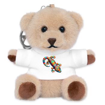 Gecko - Teddy Schlüsselanhänger - Weiß - Vorne
