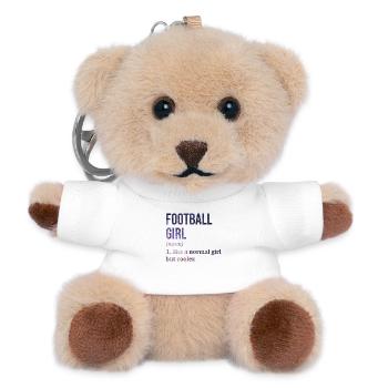 Football - Teddy Keyring - white - Front