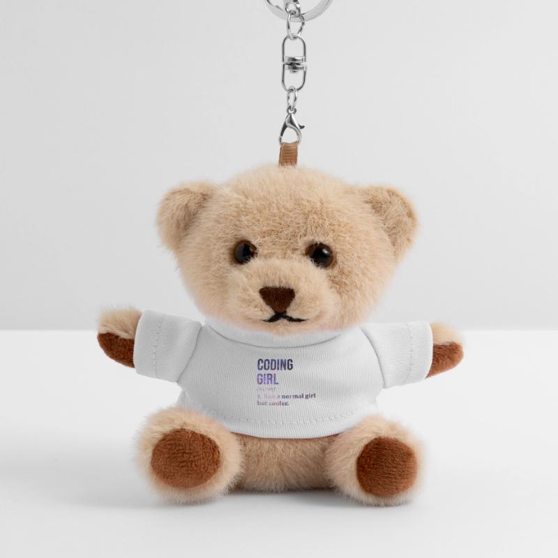 Coding Coding Coding Teddy Keyring