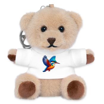 Eisvogel - Teddy Schlüsselanhänger - Weiß - Vorne