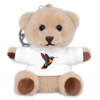 Colibri - Porte-clés ourson - blanc - Devant