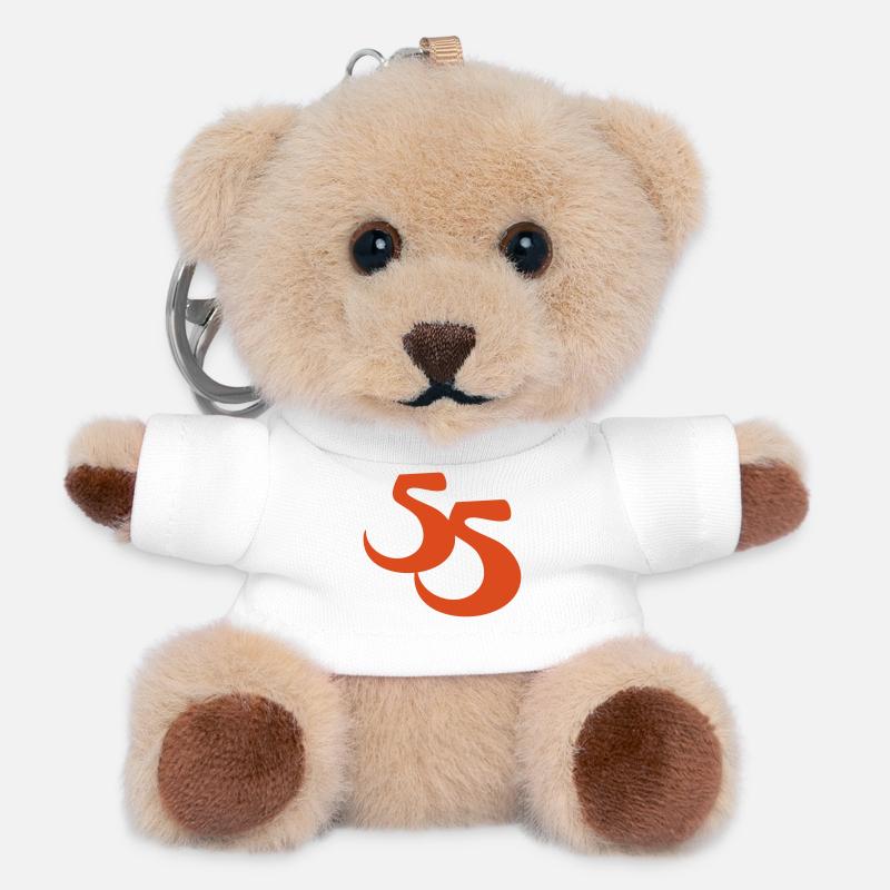 27 55 - Teddy Keyring - white