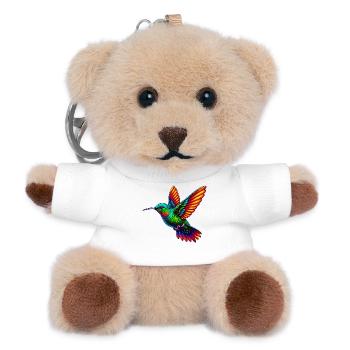 Colibri - Porte-clés ourson - blanc - Devant