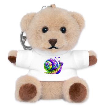 Schnecke - Teddy Schlüsselanhänger - Weiß - Vorne