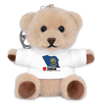 Hinweis Indaho Herz INDAHO - Teddy Schlüsselanhänger - Weiß - Vorne
