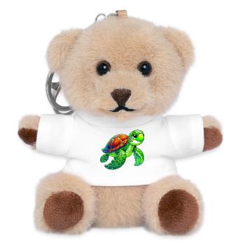 Turtle - Teddy Keyring - white - Front