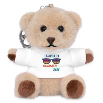Rewind to Summer '89 - Teddy Keyring - white - Front