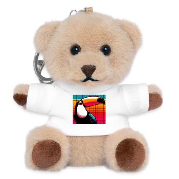 Tukan - Teddy Schlüsselanhänger - Weiß - Vorne