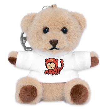 Cute Astro Skorpion Sternzeichen - Teddy Schlüsselanhänger - Weiß - Vorne