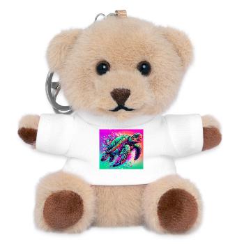 turtle - Teddy Keyring - white - Front