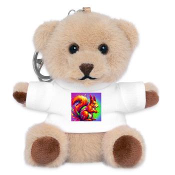 squirrel - Teddy Keyring - white - Front