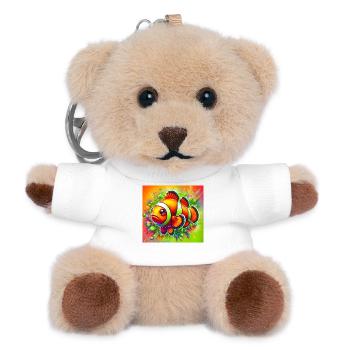 Clownfisch - Teddy Schlüsselanhänger - Weiß - Vorne