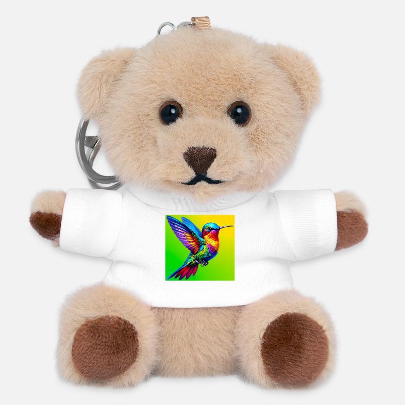 Kolibri - Teddy Schlüsselanhänger - Weiß