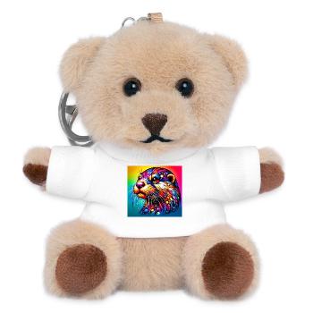 otter - Teddy Keyring - white - Front
