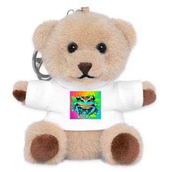 grenouille - Porte-clés ourson - blanc - Devant