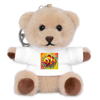 Clownfisch - Teddy Schlüsselanhänger - Weiß - Vorne