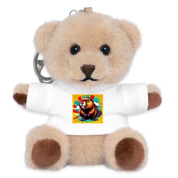 Bieber - Teddy Schlüsselanhänger - Weiß - Vorne