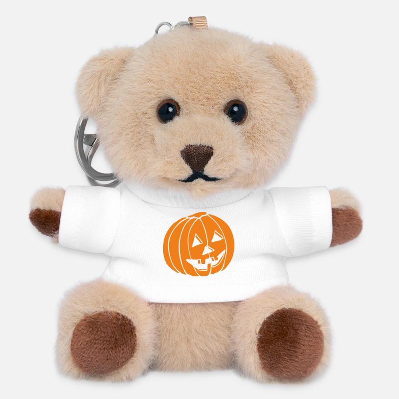 Halloween - Porte-clés ourson - blanc