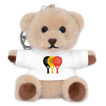 padel Belgium tricolore - Teddy Keyring - white - Front