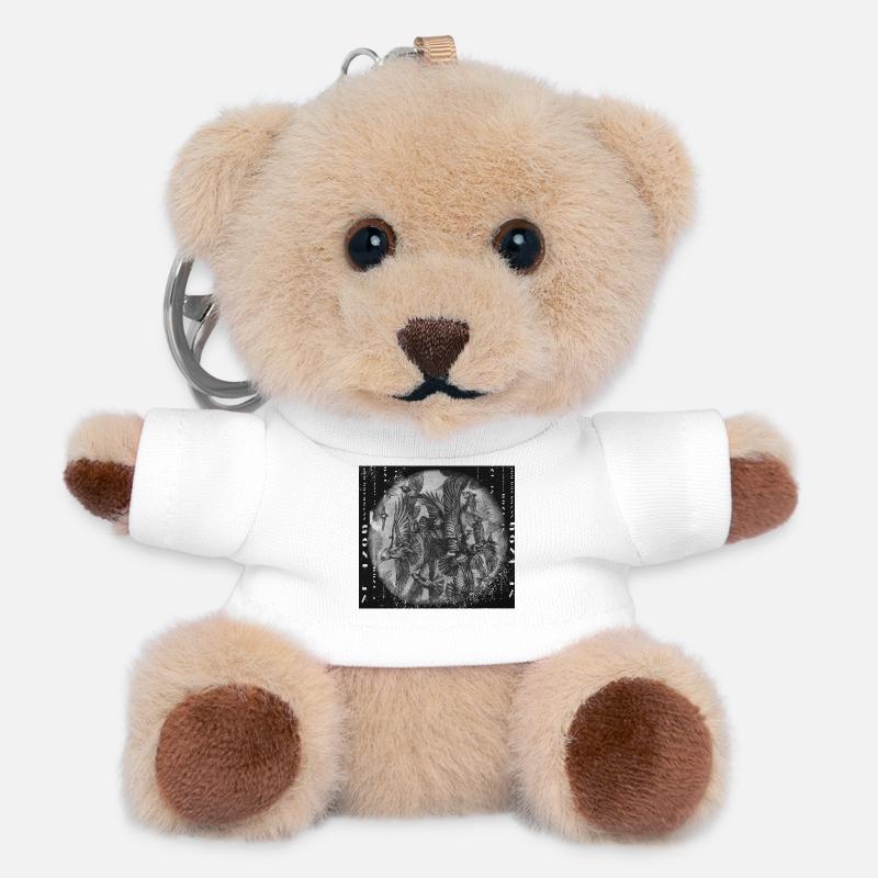 Birds - Teddy Keyring - white