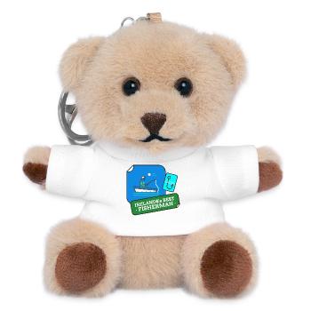 Irlands bestes Fischer-Design - Teddy Schlüsselanhänger - Weiß - Vorne