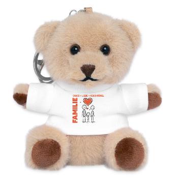 FAMILY-Chaos Love Cookie Crumbs-Personalizable - Teddy Keyring - white - Front