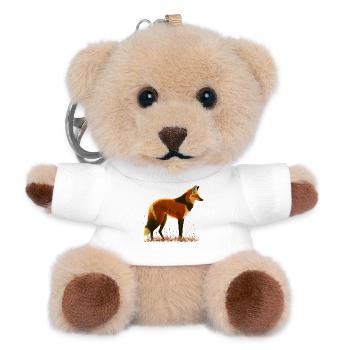 Maned wolf - Teddy Keyring - white - Front