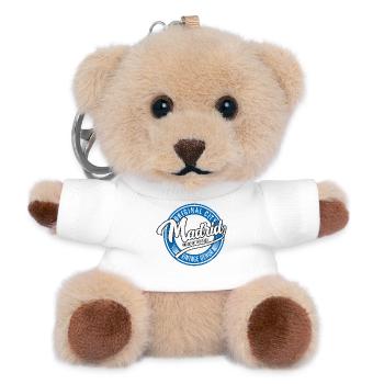 Madrid Vintage Denim Original Stamp - Teddy Keyring - white - Front
