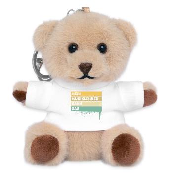 Profession: Music teacher - Teddy Keyring - white - Front