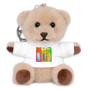 Suppo.EN - Porte-clés ourson - blanc - Devant