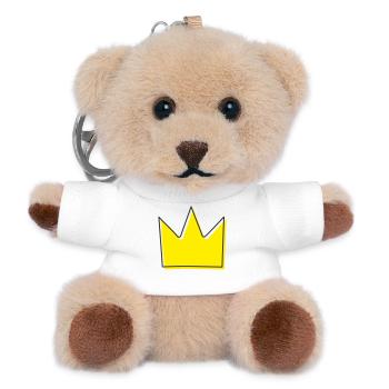 Krone Illustration - Teddy Schlüsselanhänger - Weiß - Vorne