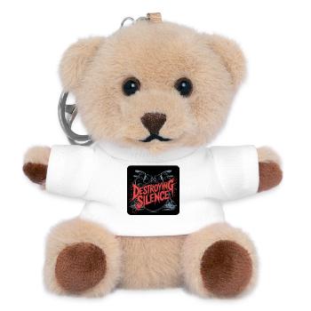Drummer Drumset Design - Teddy Keyring - white - Front