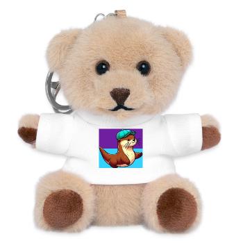 otter - Teddy Keyring - white - Front