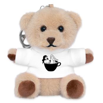 Kaffeekultur - Teddy Schlüsselanhänger - Weiß - Vorne