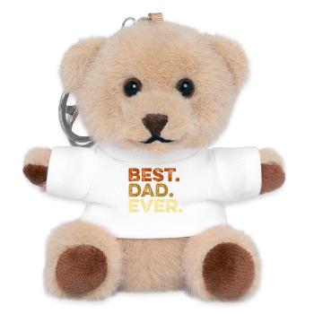 Bester Papa Jemals Vatertag lustig - Teddy Schlüsselanhänger - Weiß - Vorne