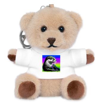 otter - Teddy Keyring - white - Front
