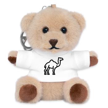 chameau - Porte-clés ourson - blanc - Devant