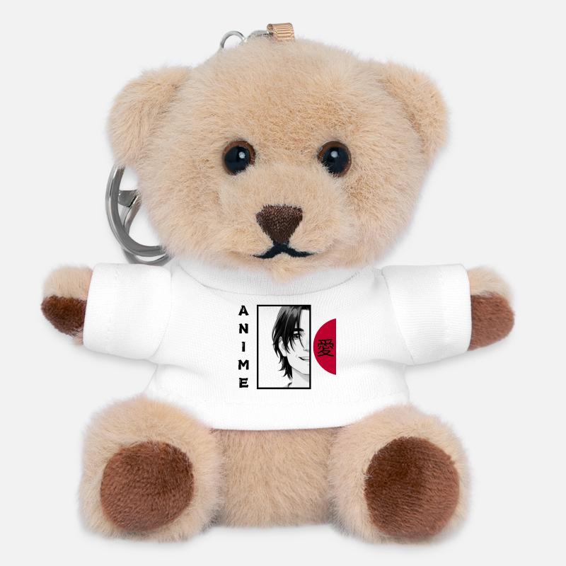 Anime Lover BLACK - Teddy Keyring - white