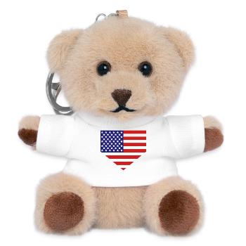 Home Plate American Flag - Teddy Keyring - white - Front