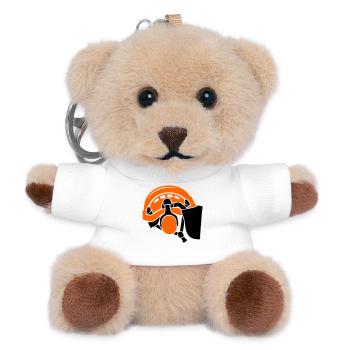 Forestry helmet, tree care, forest workers, lumberjacks - Teddy Keyring - white - Front