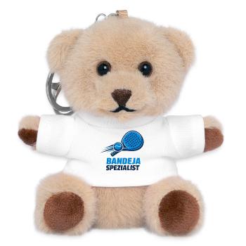 Bandeja Spezialist Padel Motiv - Teddy Schlüsselanhänger - Weiß - Vorne