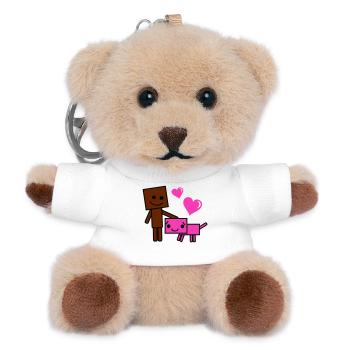 Le chien robot Heart Friends - Porte-clés ourson - blanc - Devant