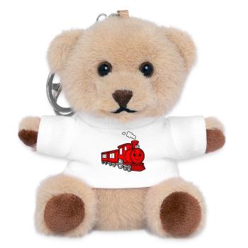 Kinder trainieren - Teddy Schlüsselanhänger - Weiß - Vorne