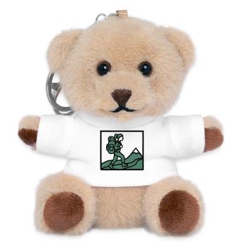 Hiker Backpack Mountains Hiking Women Wanderlust - Teddy Keyring - white - Front