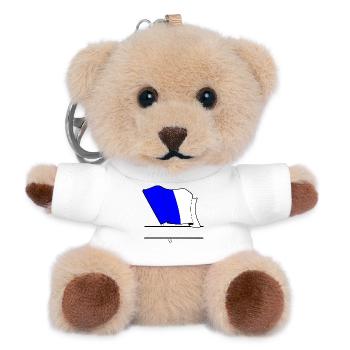 Spa Custom Flag - Teddy Keyring - white - Front