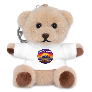 Berg ruft: Ich muss gehen - Teddy Schlüsselanhänger - Weiß - Vorne